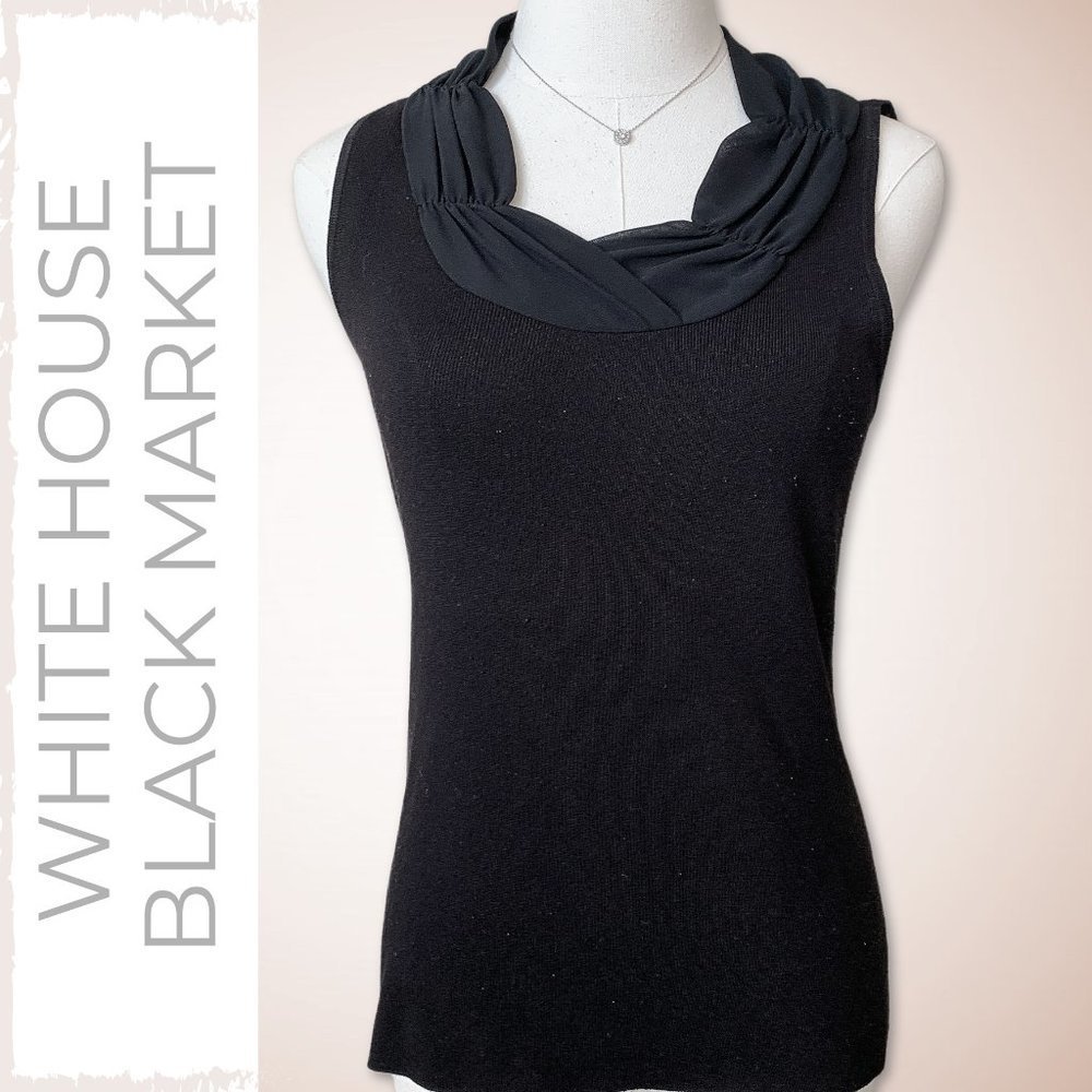 ⭐️🌼 Black Sleeveless Dressy Sweater Top